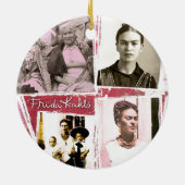 Frida Kahlo Photo Montage Keramisch Ornament (Achterkant)