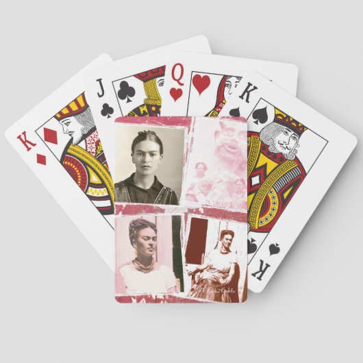 Frida Kahlo Photo Montage Pokerkaarten (Achterkant)