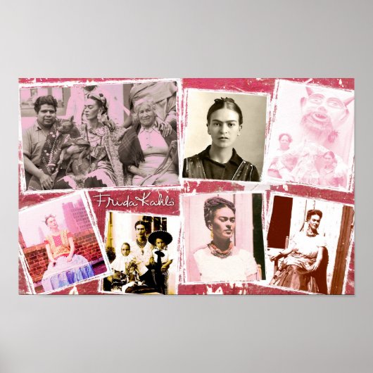 Frida Kahlo Photo Montage Poster (Voorkant)