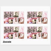 Frida Kahlo Photo Montage Rechthoekige Sticker (Vel)