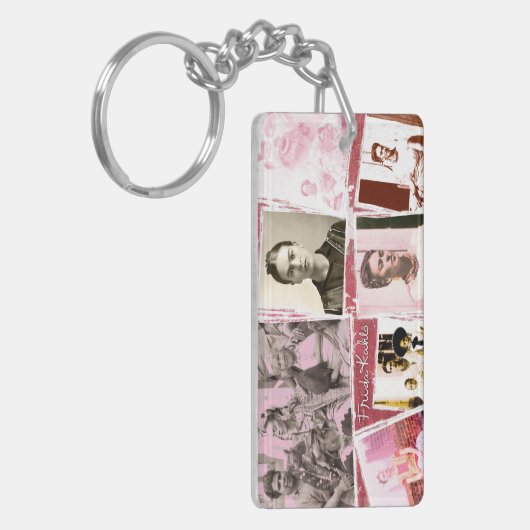Frida Kahlo Photo Montage Sleutelhanger (Voorkant Links)