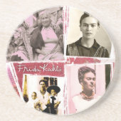 Frida Kahlo Photo Montage Zandsteen Onderzetter (Voorkant)