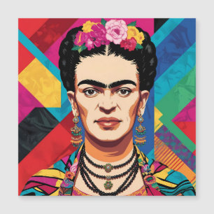Frida Kahlo Pop Art Portrait – Levendige kleuren