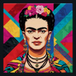Frida Kahlo Pop Art Portrait – Levendige kleuren Perfect Poster<br><div class="desc">Een kleurrijk kunstwerk bedoeld om de ongelooflijke erfenis van Frida Kahlo te vieren. Het is een pop-kunstportret dat haar creativiteit, veerkracht en iconische individualiteit eert. Bekend om haar krachtige zelfportretten, gedurfde omhelzing van de Mexicaanse cultuur en onbevreesde verkenning van identiteit en pijn, was Frida meer dan een kunstenaar - ze...</div>