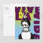 Frida Kahlo Pop Art Portret Briefkaart (Voorkant / Achterkant)