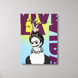 Frida Kahlo Pop Art Portret Canvas Afdruk<br><div class="desc">Frida Kahlo de Rivera was een Mexicaanse schilder die zich herinnerde aan haar intense en levendige werk. Haar werk is in Mexico gevierd als een symbool van de nationale en inheemse traditie,  en door feministen voor haar onverbloemde weergave van de ervaring van de vrouw en haar onverzettelijkheid</div>