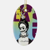 Frida Kahlo Pop Art Portret Keramisch Ornament (Rechts)