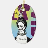 Frida Kahlo Pop Art Portret Keramisch Ornament (Links)