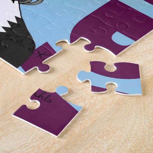 Frida Kahlo Pop Art Portret Legpuzzel (Zijkant)