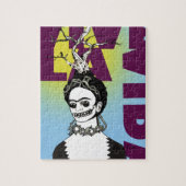 Frida Kahlo Pop Art Portret Legpuzzel (Verticaal)