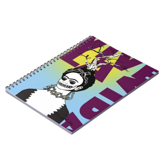 Frida Kahlo Pop Art Portret Notitieboek (Linkerzijde)