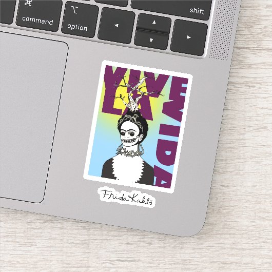 Frida Kahlo Pop Art Portret Sticker (Detail)