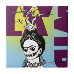 Frida Kahlo Pop Art Portret Tegeltje