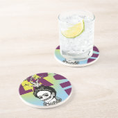 Frida Kahlo Pop Art Portret Zandsteen Onderzetter (Zijkant)