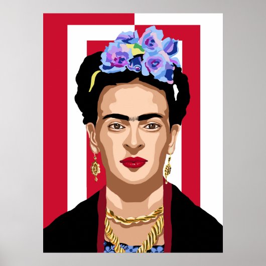 Frida Kahlo pop art Poster (Voorkant)