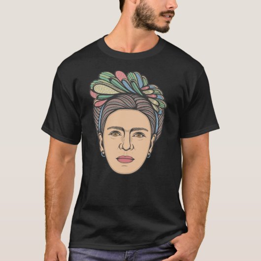 Frida Kahlo Portrait Art T-shirt (Voorkant)