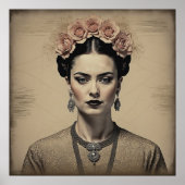  Frida Kahlo Portrait Poster (Voorkant)