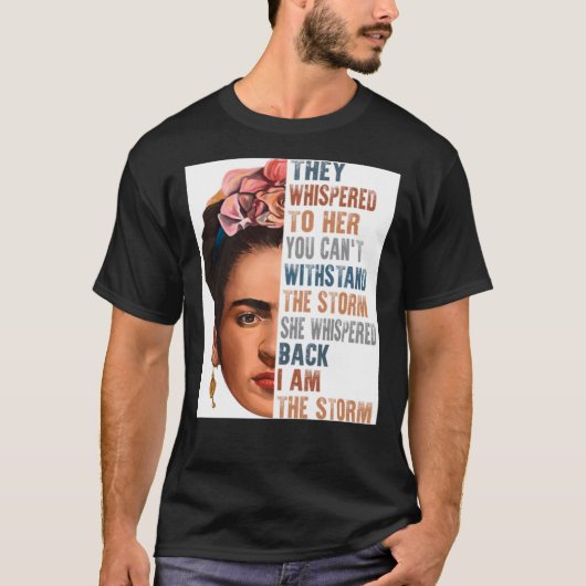 Frida Kahlo Postcard T-shirt (Voorkant)
