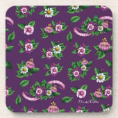 Frida Kahlo | Purlpe Floral Bouquet Pattern Bier Onderzetter (Voorkant)