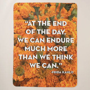 Frida Kahlo Quote Blanket Sherpa Deken