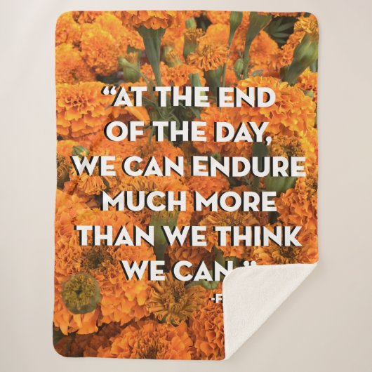 Frida Kahlo Quote Blanket Sherpa Deken (Voorkant)