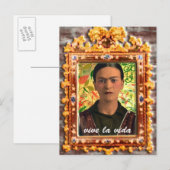 Frida Kahlo Reflejando Briefkaart (Voorkant / Achterkant)