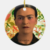 Frida Kahlo Reflejando Keramisch Ornament (Achterkant)