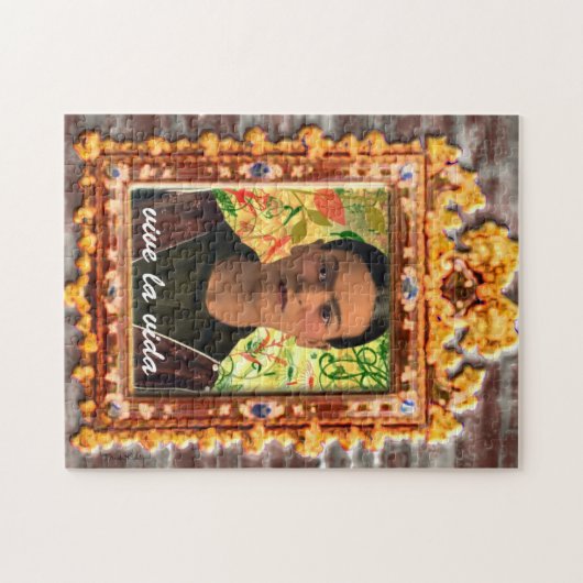 Frida Kahlo Reflejando Legpuzzel (Horizontaal)