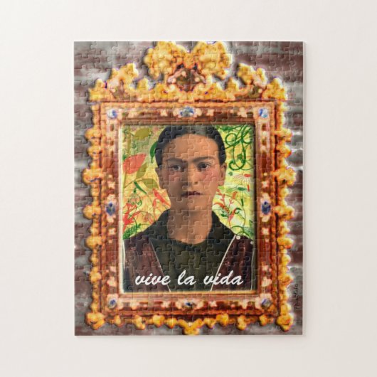Frida Kahlo Reflejando Legpuzzel (Verticaal)