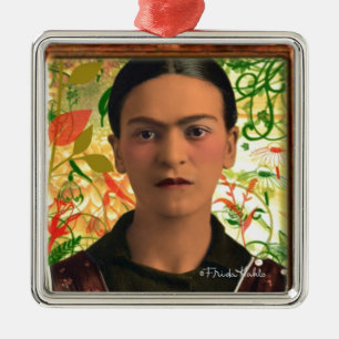 Frida Kahlo Reflejando Metalen Ornament