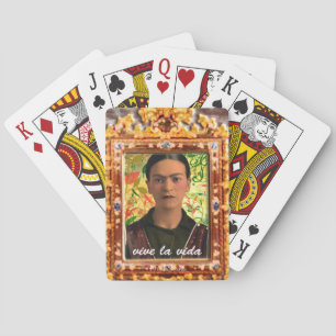 Frida Kahlo Reflejando Speelkaarten