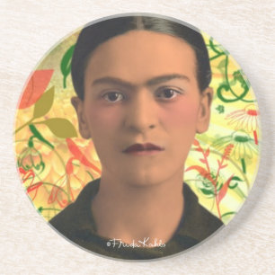 Frida Kahlo Reflejando Zandsteen Onderzetter