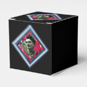 Frida Kahlo Retro Denim Diamond Bedankdoosjes (Voorkant Zijde)