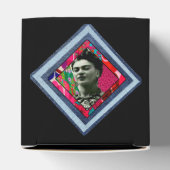 Frida Kahlo Retro Denim Diamond Bedankdoosjes (Bovenkant)
