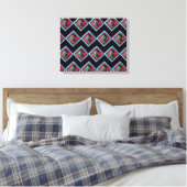 Frida Kahlo Retro Denim Diamond Canvas Afdruk (Insitu (Slaapkamer))
