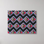 Frida Kahlo Retro Denim Diamond Canvas Afdruk (Voorkant)