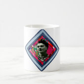 Frida Kahlo Retro Denim Diamond Koffiemok (Center)