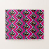 Frida Kahlo Retro Denim Diamond Legpuzzel (Horizontaal)