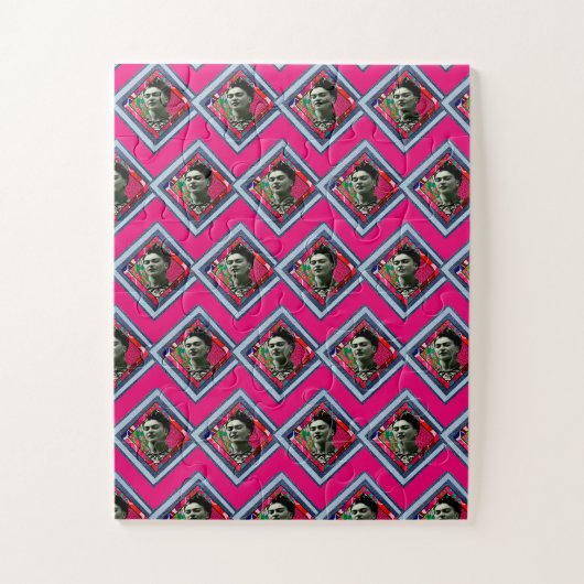 Frida Kahlo Retro Denim Diamond Legpuzzel (Verticaal)