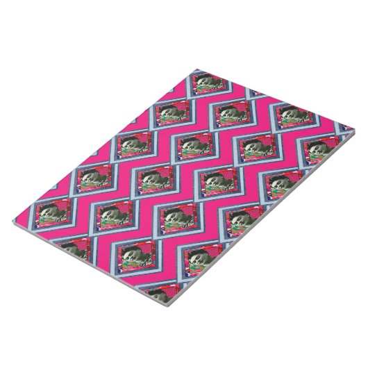 Frida Kahlo Retro Denim Diamond Notitieblok (Schuin)