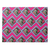 Frida Kahlo Retro Denim Diamond Notitieblok (Voorkant)