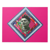 Frida Kahlo Retro Denim Diamond Notitieblok (Voorkant)
