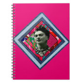 Frida Kahlo Retro Denim Diamond Notitieboek (Voorkant)