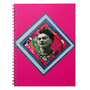 Frida Kahlo Retro Denim Diamond Notitieboek