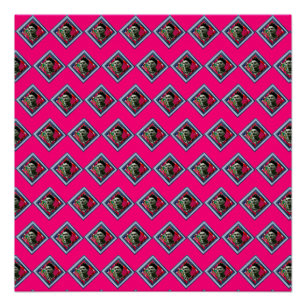 Frida Kahlo Retro Denim Diamond Perfect Poster