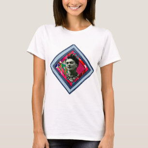 Frida Kahlo Retro Denim Diamond T-shirt