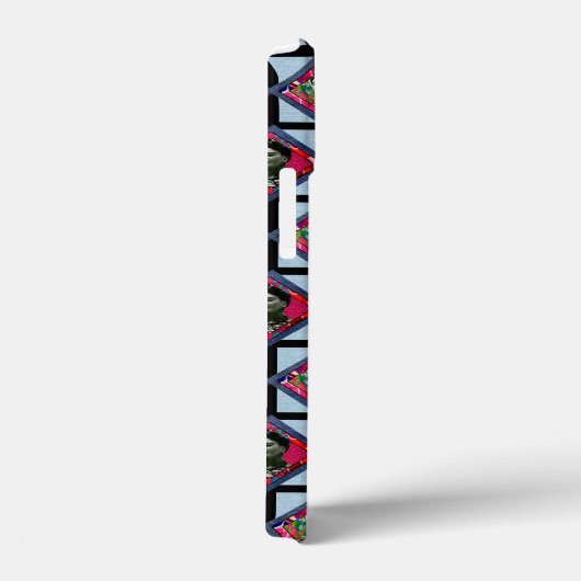 Frida Kahlo Retro Pink Denim Case-Mate iPhone Case (Achterkant / Rechts)