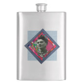 Frida Kahlo Retro Pink Denim Flacon (Voorkant)
