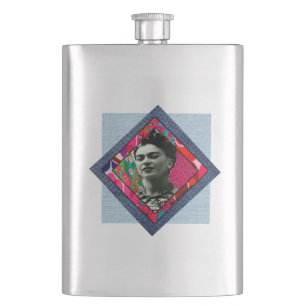 Frida Kahlo Retro Pink Denim Flacon