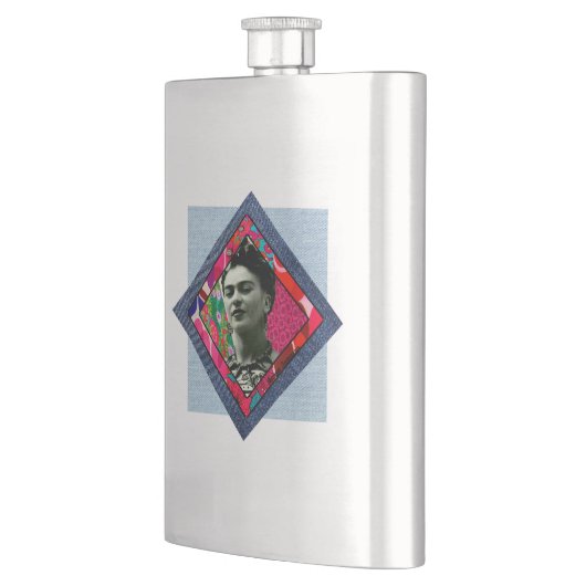 Frida Kahlo Retro Pink Denim Flacon (Links)